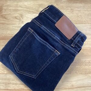 EUC Ladies Tecovas‎ High Rise Straight Jeans - Dark Wash- Size 30